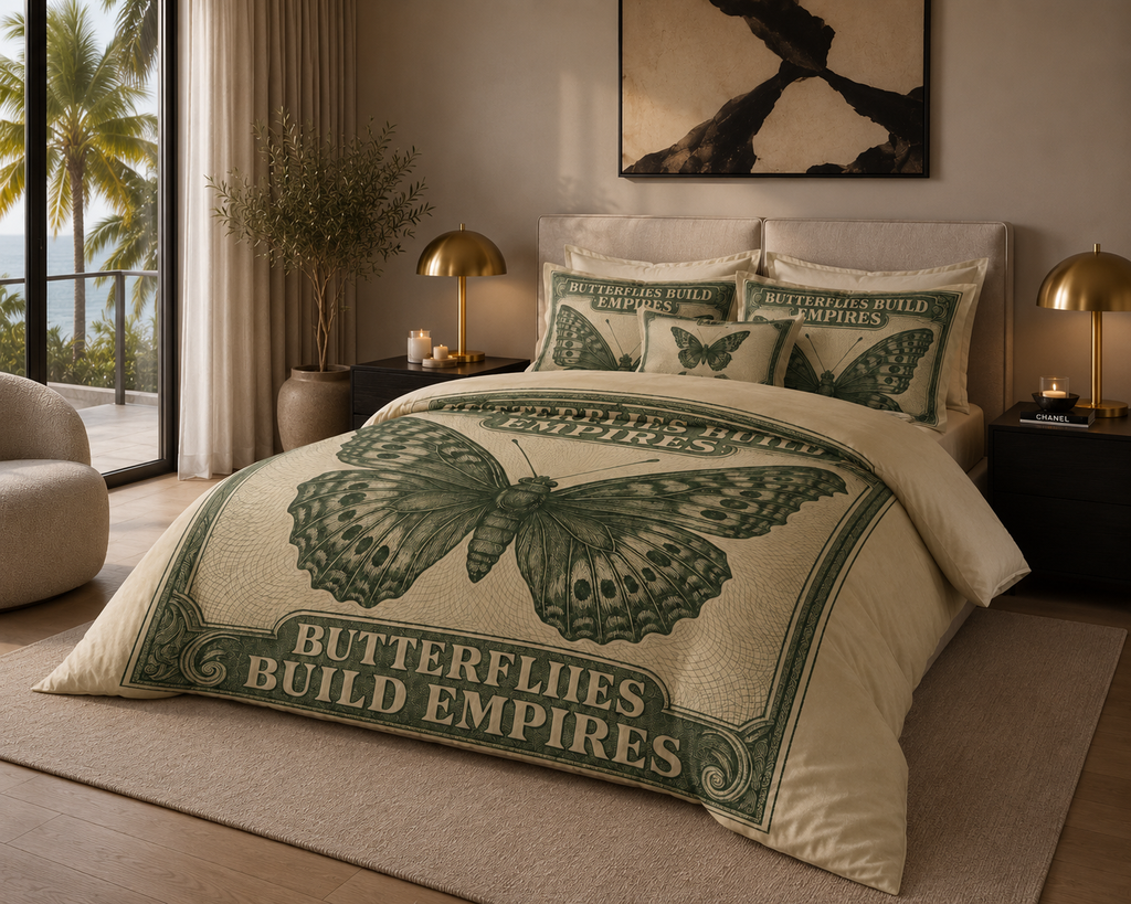 Butterflies Build Empires Comforter