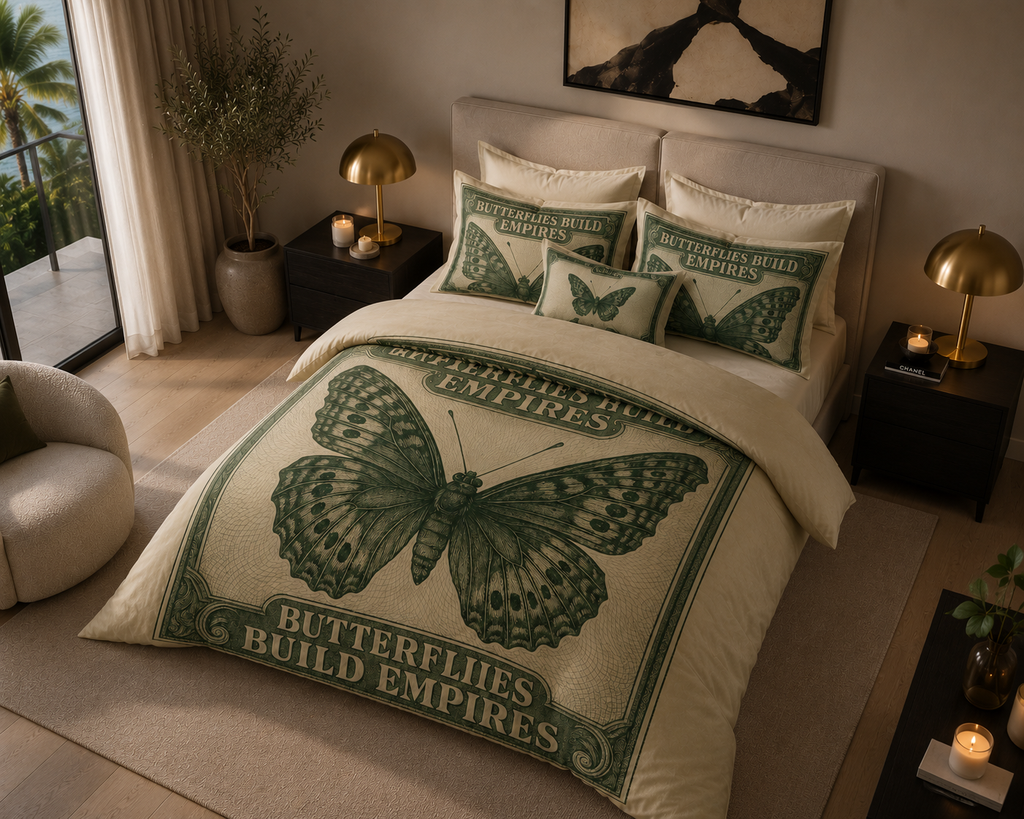 Butterflies Build Empires Comforter