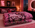Pink Neon Dreams Comforter