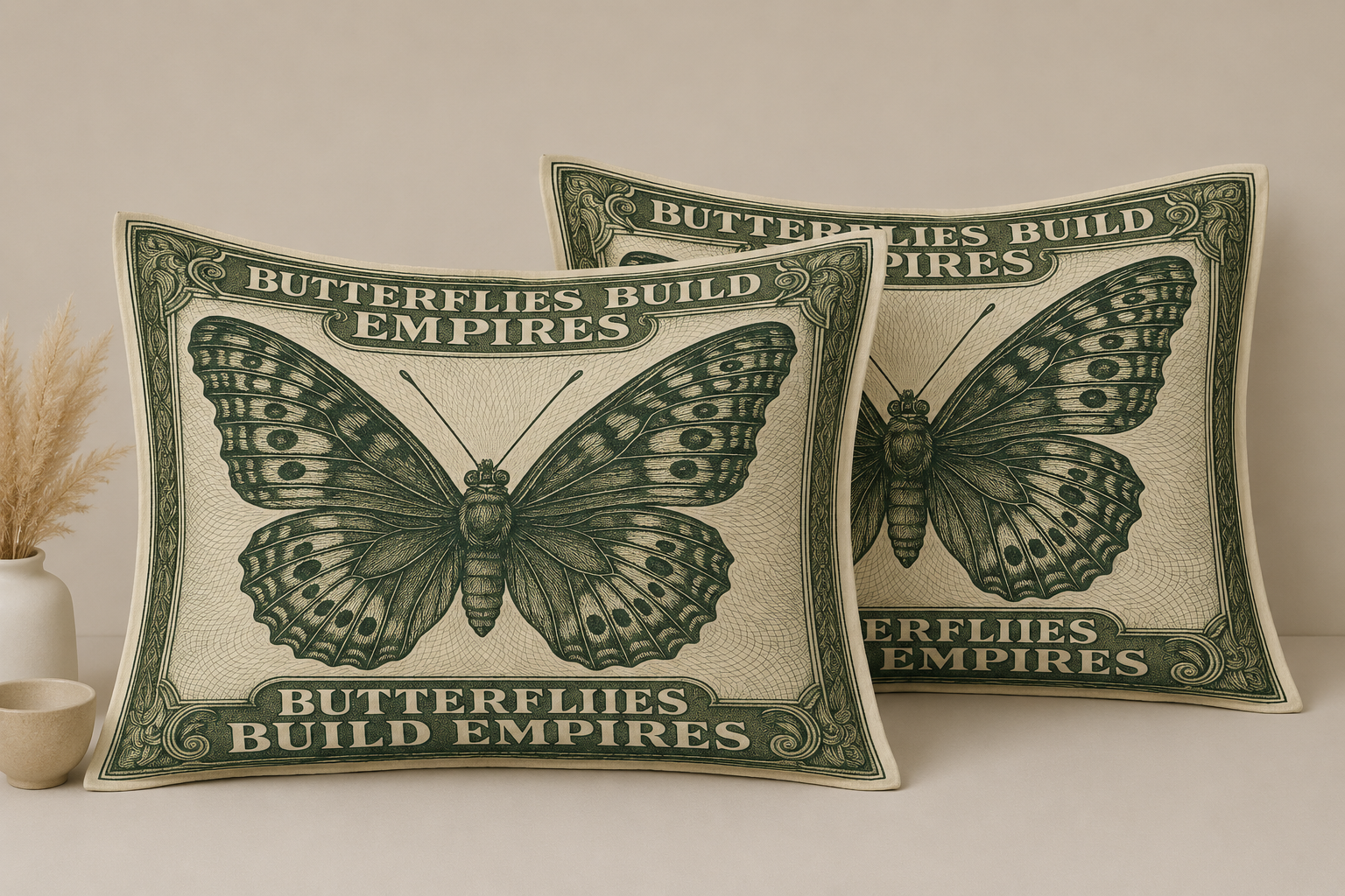 Butterflies Build Empires Pillow Sham